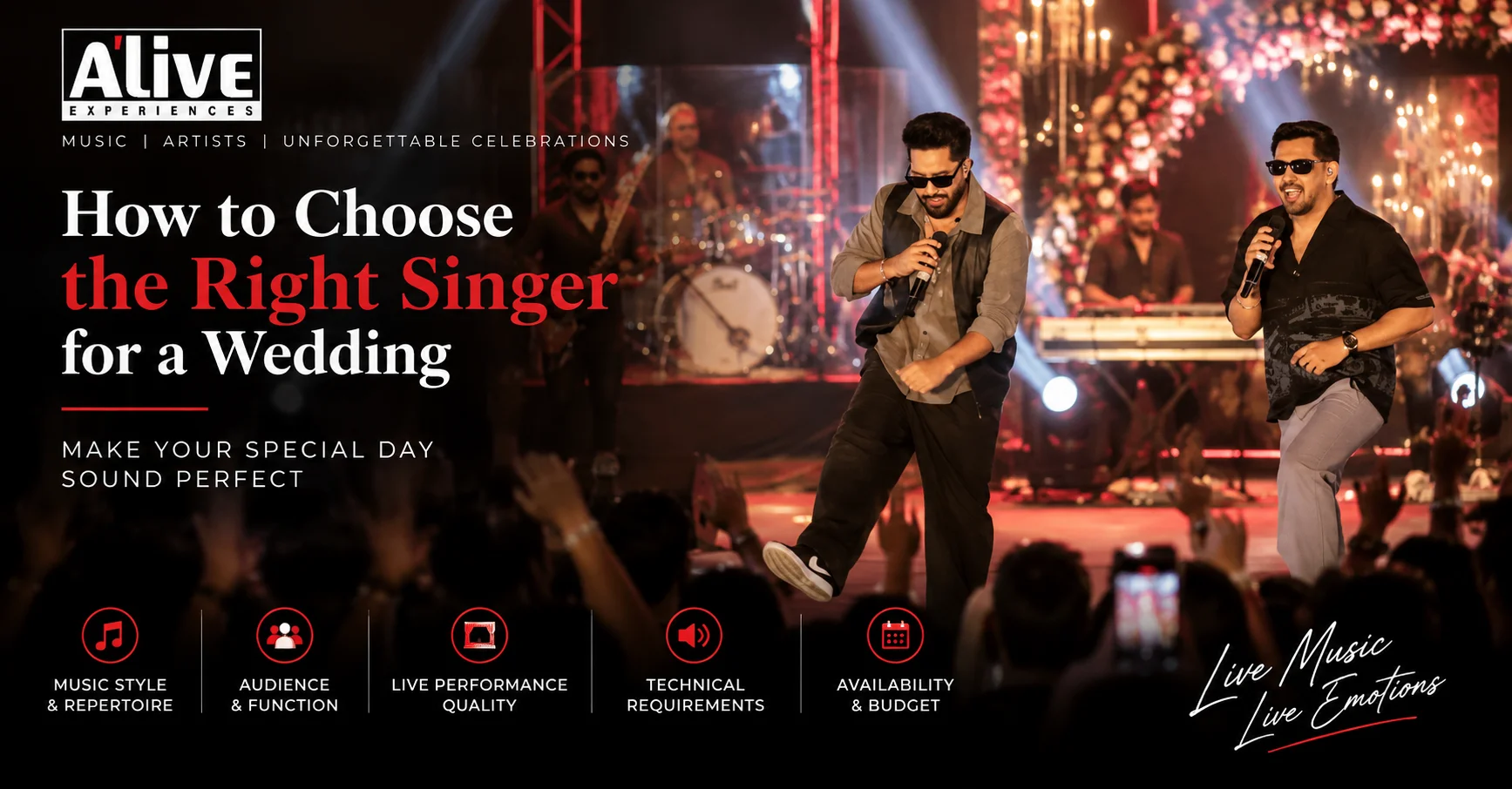 How to Choose the Right Singer for a Wedding